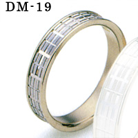 DM-19 Pt900/K18WG �����O