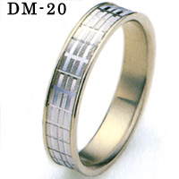 DM-20 Pt900/K18WG �����O