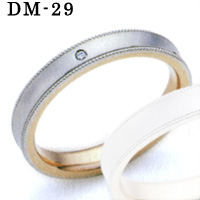 DM-29 Pt900/K18PG �_�C�������h �����O