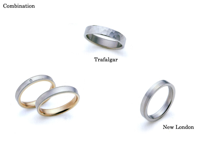 結婚指輪 マリッジリング 《ダックス・コンビネーション (DAKS Marriage Pair Ring; Combination )》 英国老舗ブランド