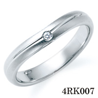 4RK017 Pt900 サファイア/ダイヤモンド リング