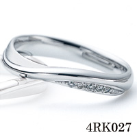 4RK027 Pt900 サファイア/ダイヤモンド リング