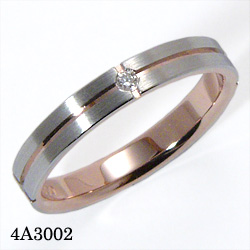 Romantic Blue 4A3002 Pt900/K18PG�T�t�@�C/�_�C�������h�A�����O
