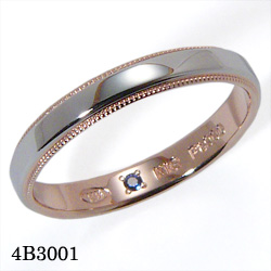 Romantic Blue 4B3001 Pt900/K18PG�T�t�@�C�A�����O