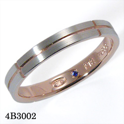 Romantic Blue 4B3002 Pt900/K18PG�T�t�@�C�A�����O