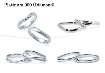 ロマンティックブルー プラチナ900ダイヤモンド入りリング