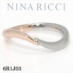 NINA RICCI 6R1J03 Pt900/K18PG O