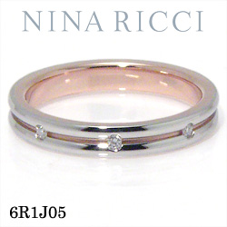 NINA RICCI 6R1J05 Pt900/K18PG _Ch O